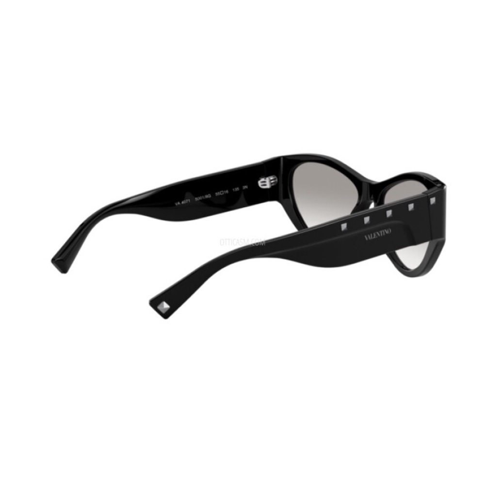 Valentino Black Cat-Eye Sunglasses with Gradient Lenses - Picture 3 of 6